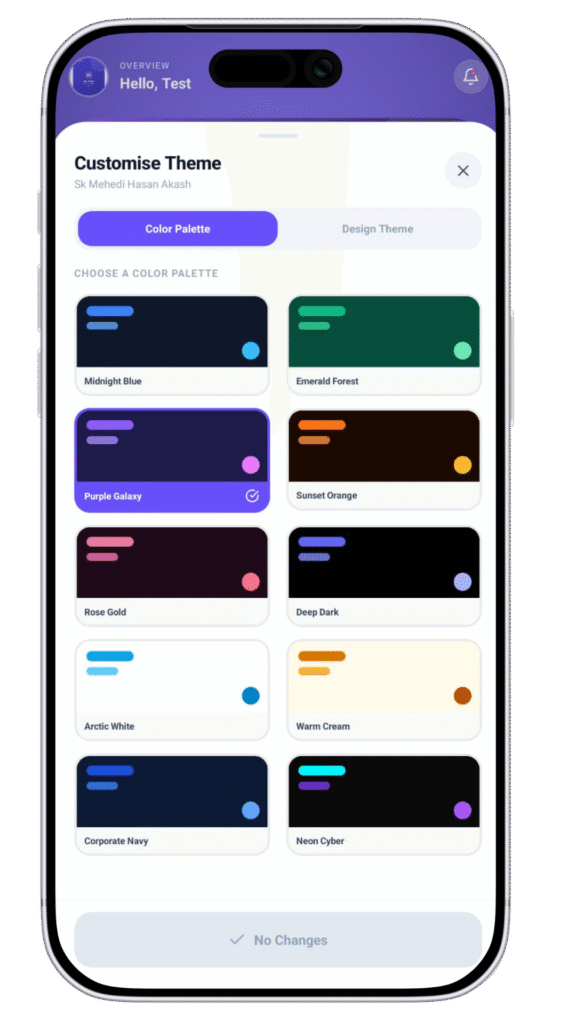Changes Color